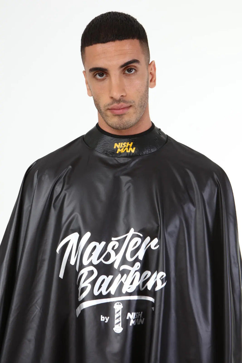 Capa de Corte Profesional Nishman Master Barber - Tela Nano Micro Premium