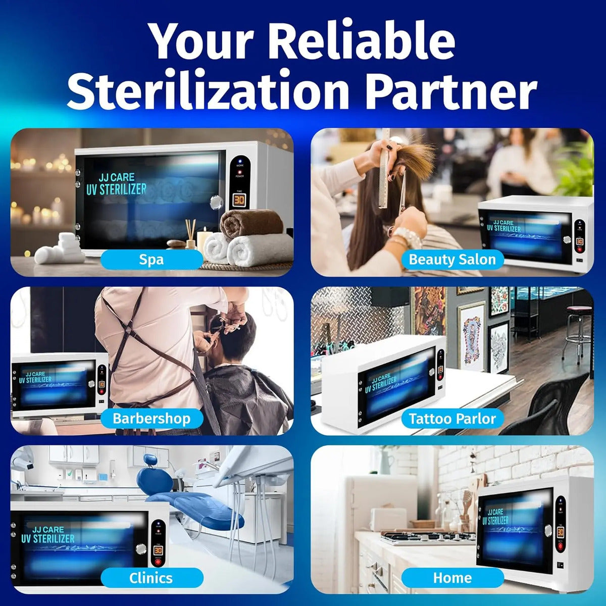 Esterilizador UV Profesional de 8 Litros - Sanitizador de Herramientas de Barbería