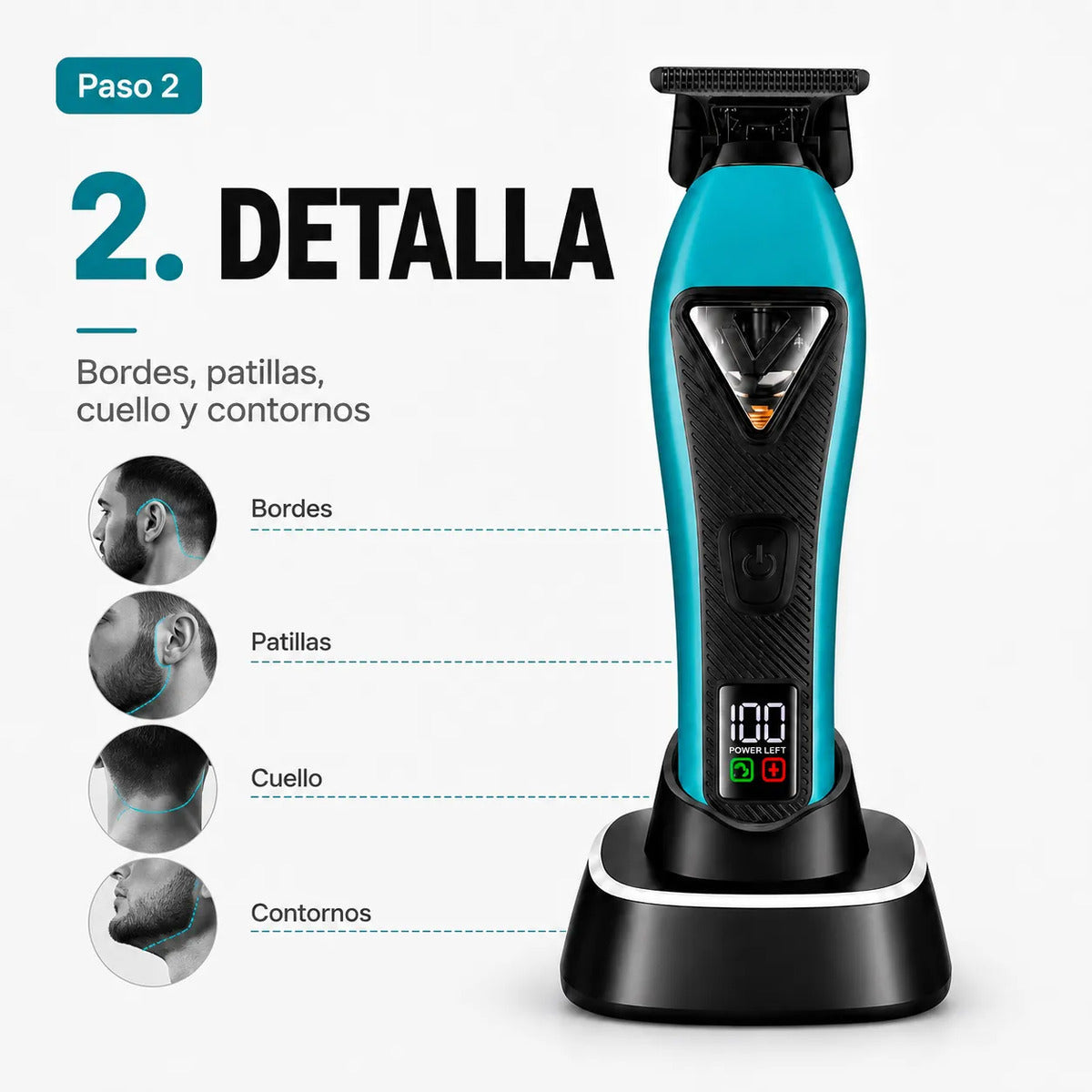 Máquina Cortar Pelo Vgr Kit 3 En 1 Corte Detalle Afeitado