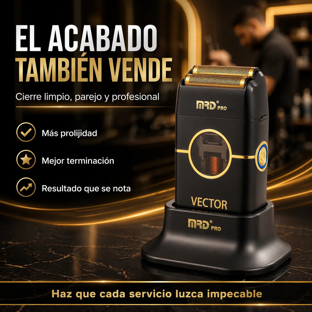 Maquina Cortar Pelo Mrd Shaver Rasuradora Vector 13.000rpm