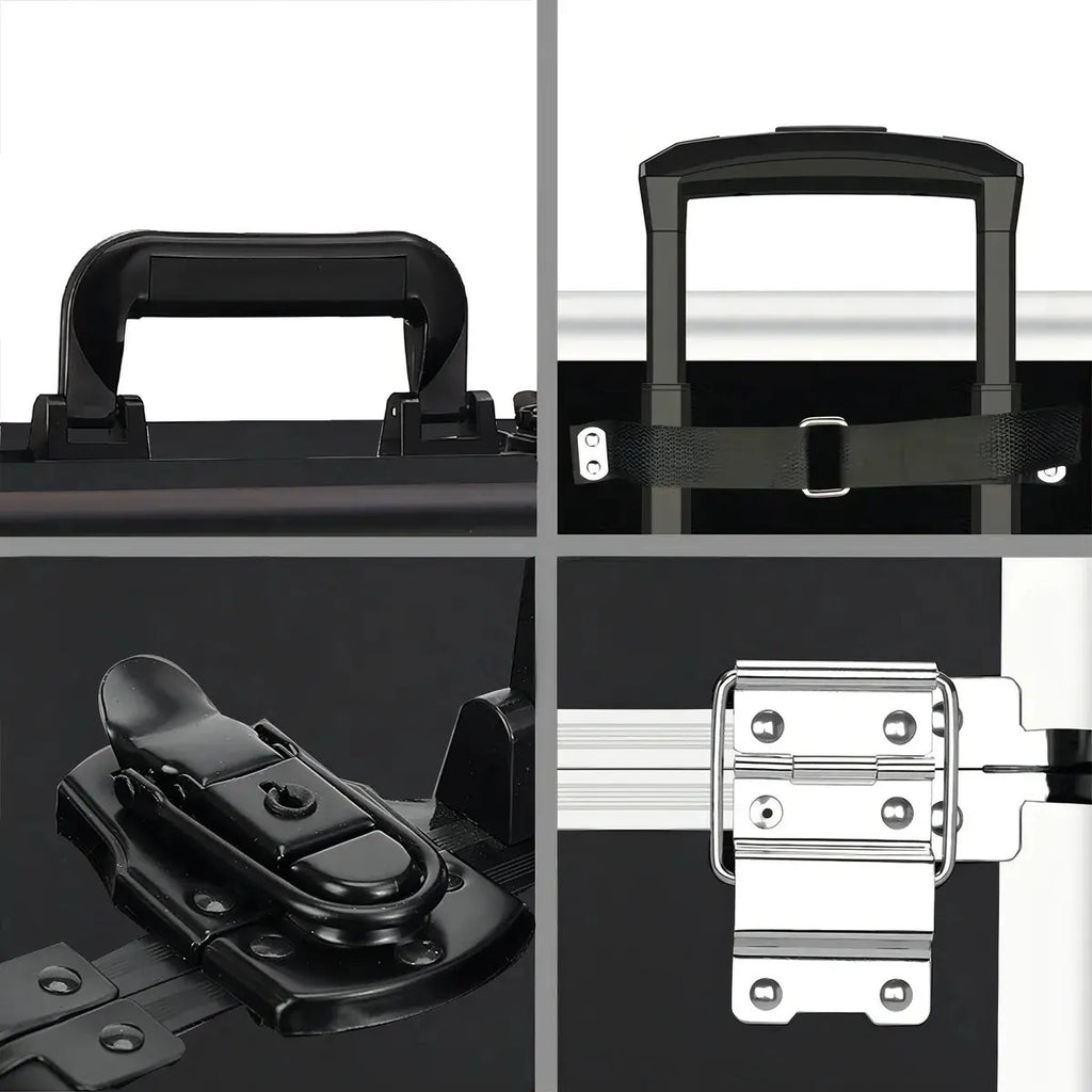 Maleta Trolley Profesional 4 en 1 con Ruedas 360° - Estación de Barbería Móvil