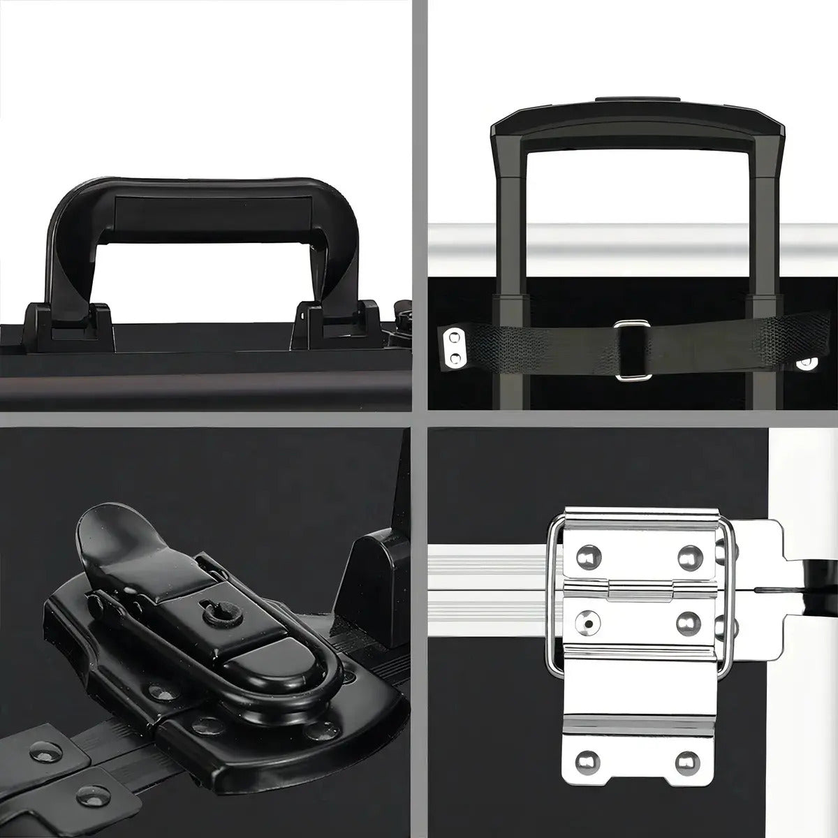 Maleta Trolley Profesional 4 en 1 con Ruedas 360° - Estación de Barbería Móvil