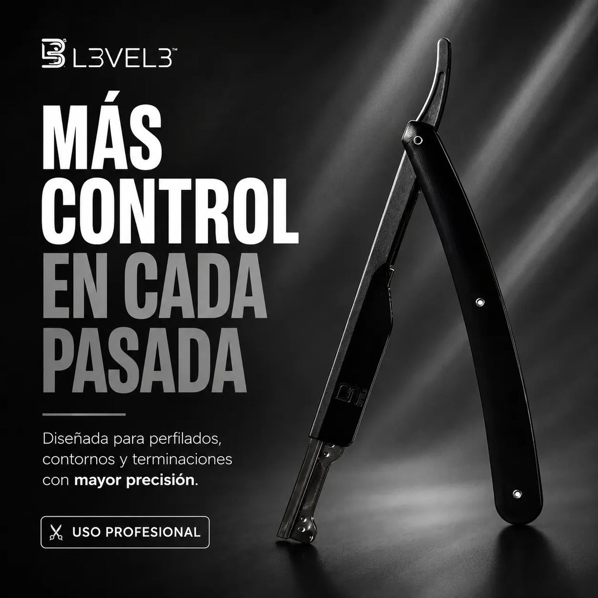 Navaja De Afeitar Mayor Control Precisión Level3 Profesional