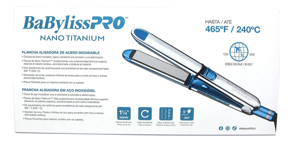 Plancha BabylissPRO Optima 3000 Alisadora Profesional