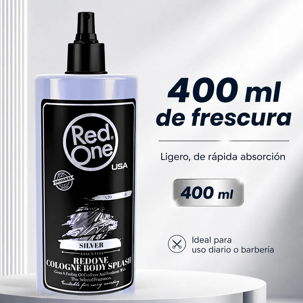 After Shave Ligero Rápida Absorción Red One Silver 400 Ml