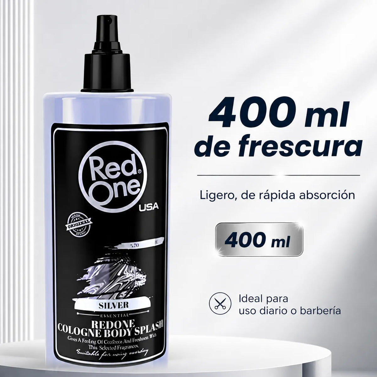 After Shave Ligero Rápida Absorción Red One Silver 400 Ml
