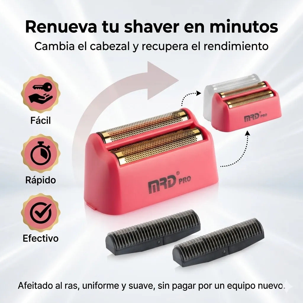 Repuesto Shaver Mrd Vector Zb-999 Cabezal Maya Cuchilla Rosa