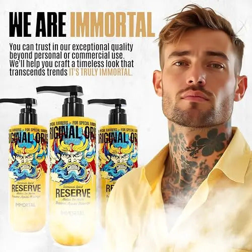 Bálsamo After Shave Immortal NYC Samurai Spirit - Hidratante Profesional 500ml