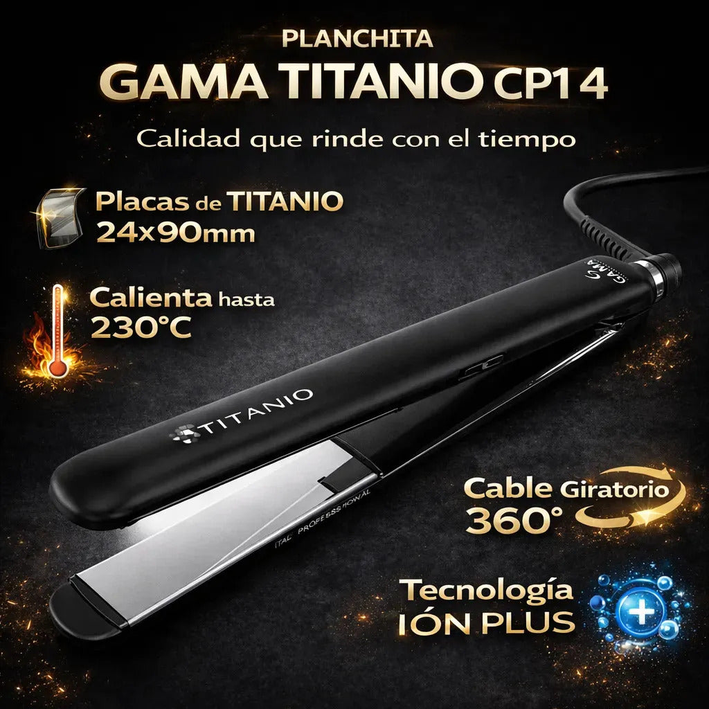 Alisador De Pelo Profesional Titanio Gama 230°c