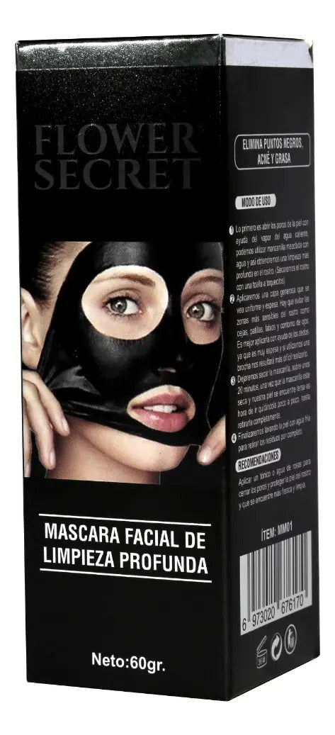 Mascarilla Facial Flower Secret - Limpieza Profunda de Puntos Negros y Acné