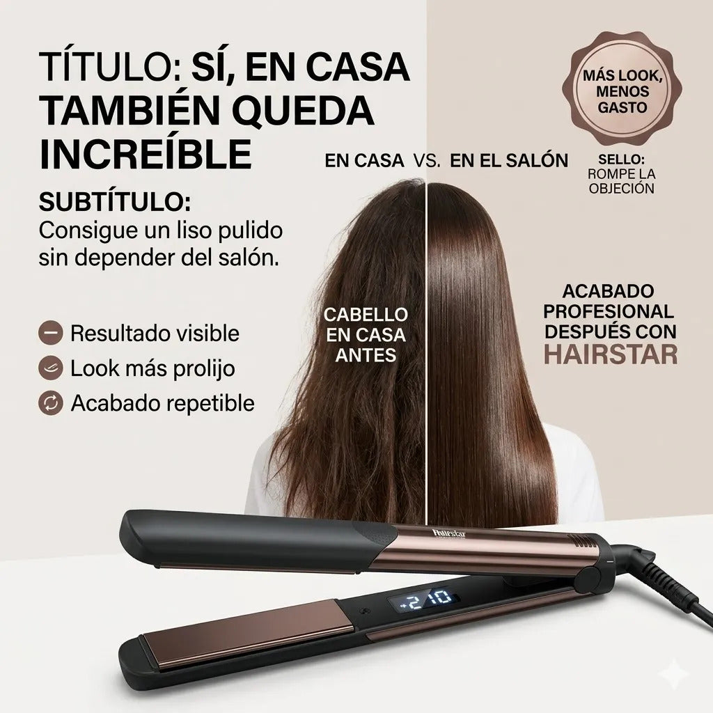 Plancha Alisadora Profesional Acabado Pulido Iron 8671