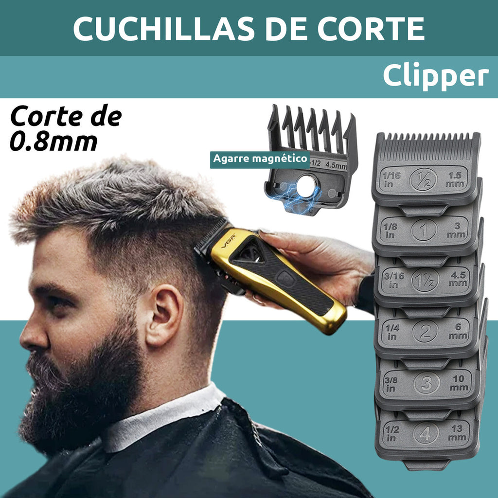 Máquina Cortar Pelo VGR V-015 Profesional 9000RPM Motor Vector con Base
