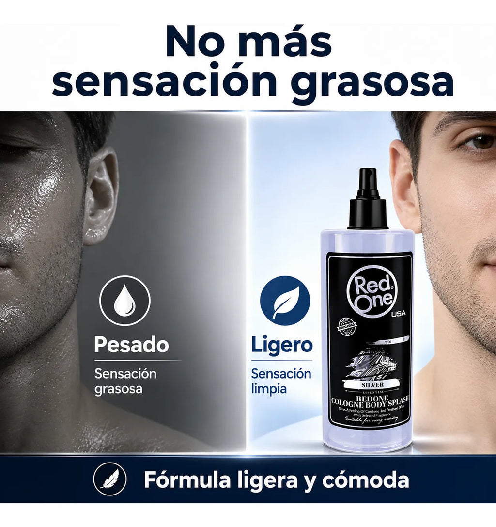 After Shave Ligero Rápida Absorción Red One Silver 400 Ml