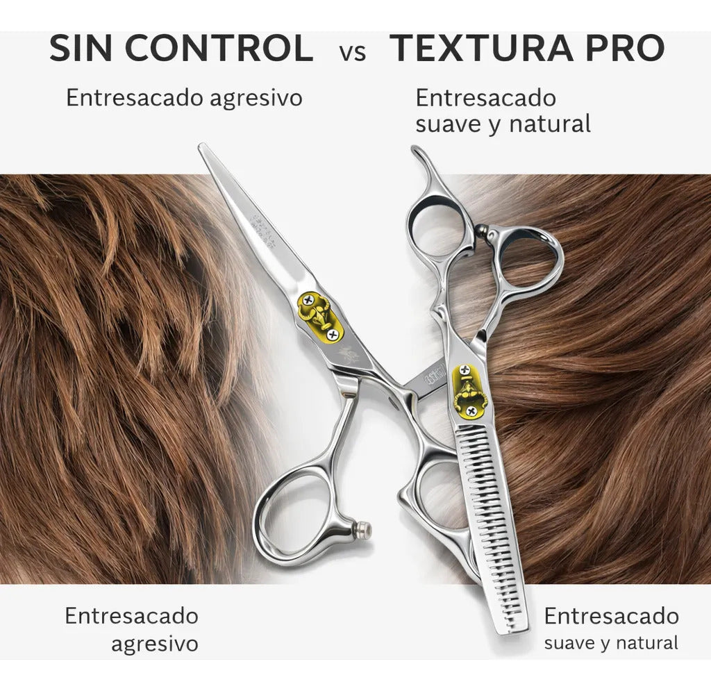 Tijeras Profesionales Peluquería Pack Corte+esculpidora 6.0