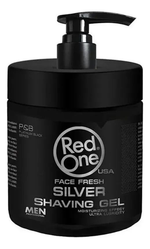 Gel Afeitar Red One Silver Hidratante  Piel Sensible 100ml