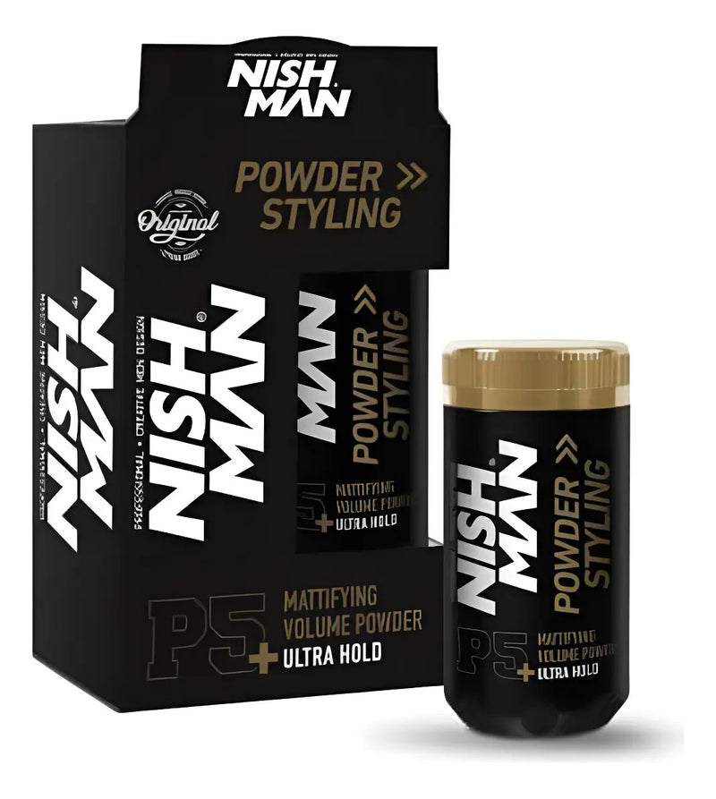 Polvo Texturizador Nishman P5 Ultra Hold 20g - Efecto Mate y Volumen Superior