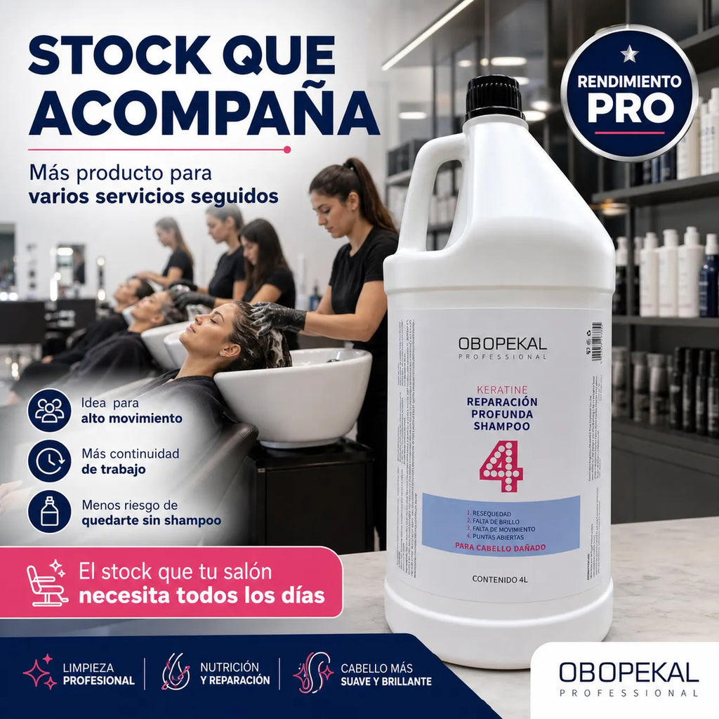 Shampoo Reparación Profunda 4l Cabello Dañado