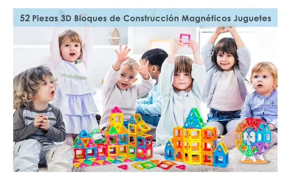 Bloques Para Ninos Bloques Grandes Imanes Para Ninos 52 Pcs