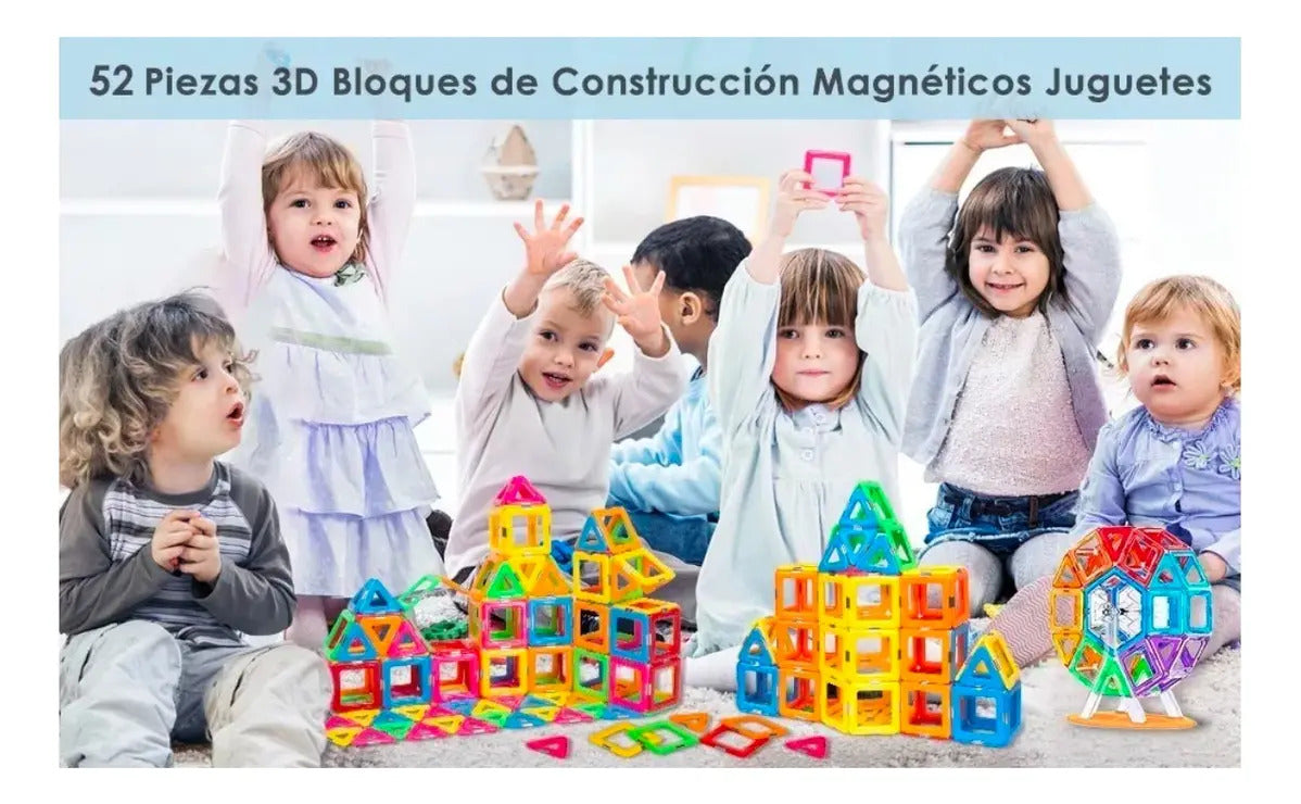 Bloques Para Ninos Bloques Grandes Imanes Para Ninos 52 Pcs