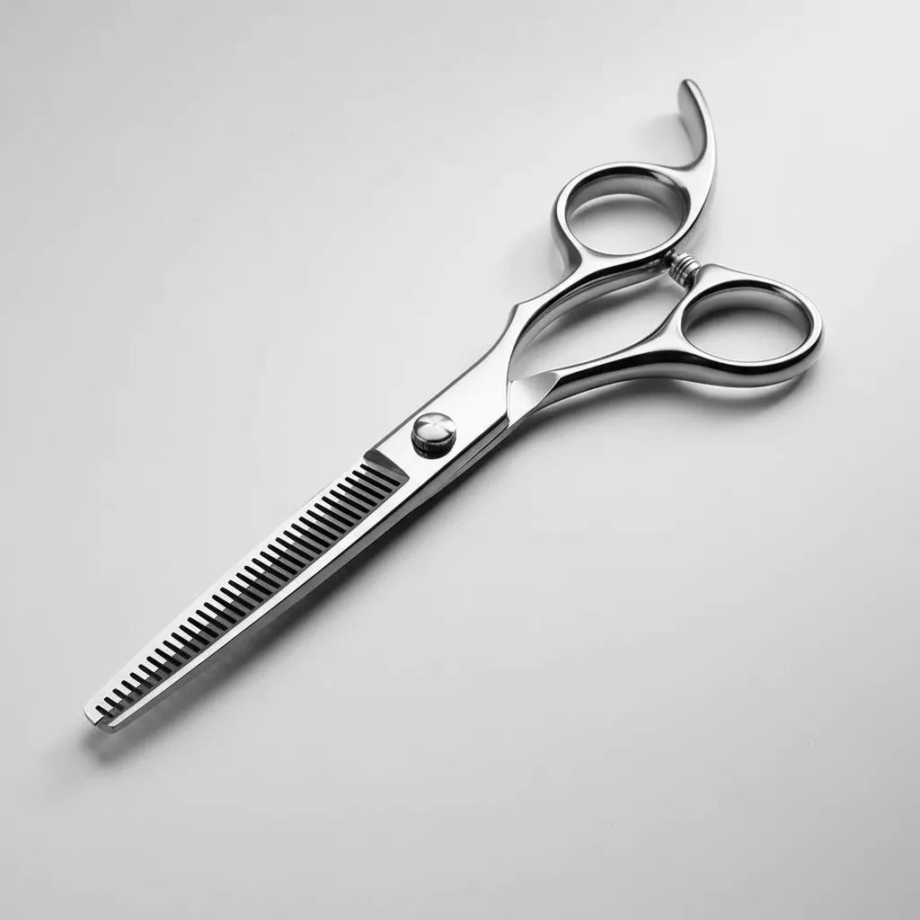 Set De Tijeras Filo Navaja + Esculpidora Barberia-peluqieria