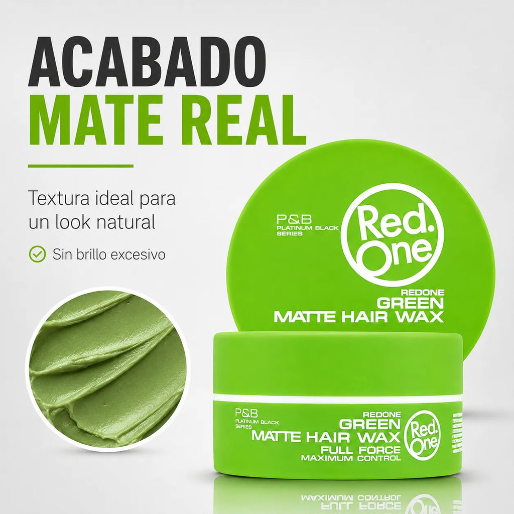 Cera Capilar Red One Green Matte Fijación Firme 150ml