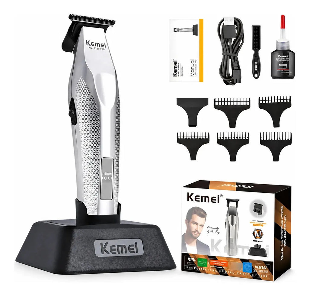 Cortadora De Pelo Hombre Para Contornos Cuchilla T KemeI KM-3023