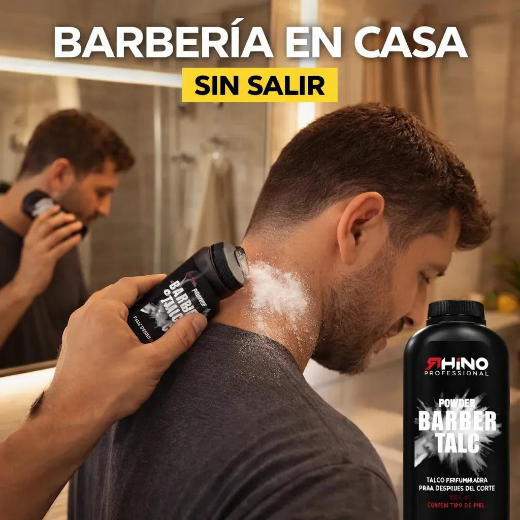 Talco Barbería Post Corte Perfumado Piel Limpia Sin Picazón