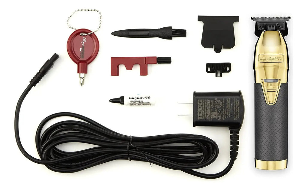 Trimmer Profesional BaBylissPRO Black Gold FX870G Cuchilla DLC Barbería