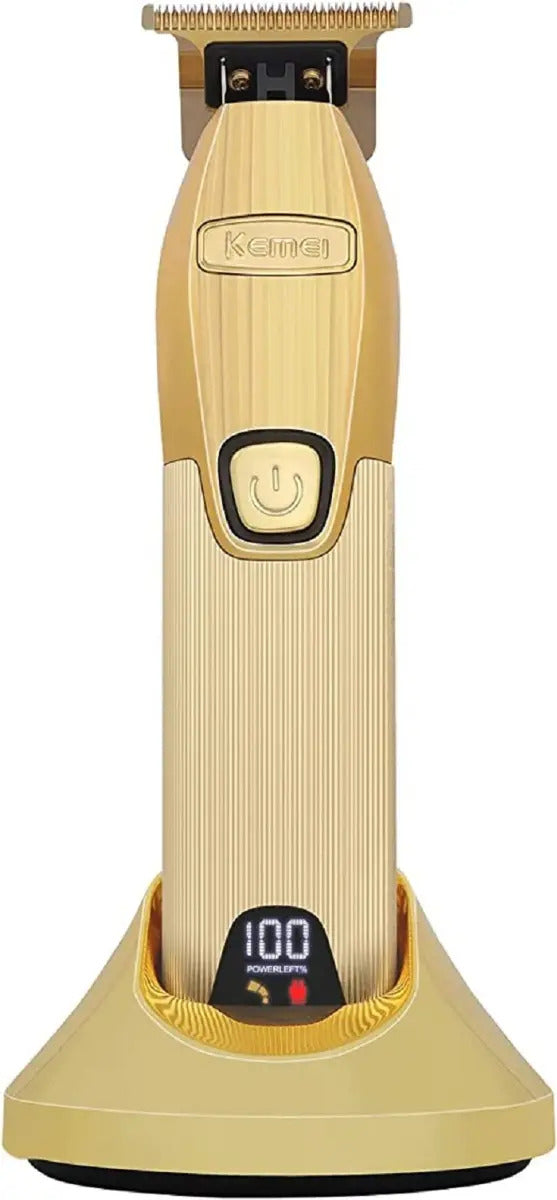 Kit Barbería Profesional Kemei: Clipper 1986 + Shaver 2026 + Trimmer i32s