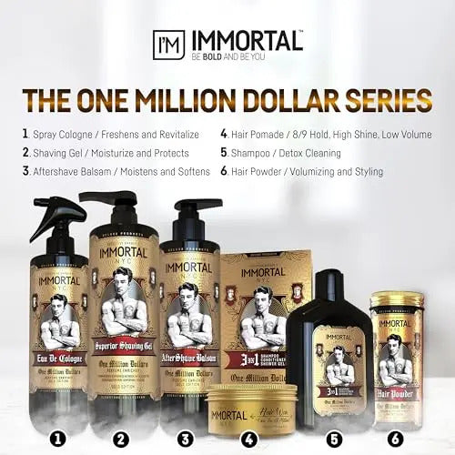 After Shave Bálsamo Immortal NYC One Million Dollars - Hidratante Profesional 500ml