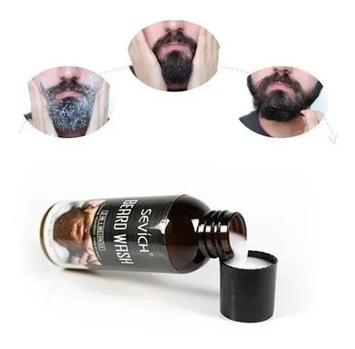 Shampoo para Barba Sevich 100ml - Limpiador Hidratante y Suavizante Profesional