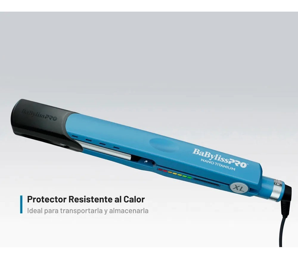 Plancha Alisadora Profesional BaBylissPRO Nano Titanium XL 485°F