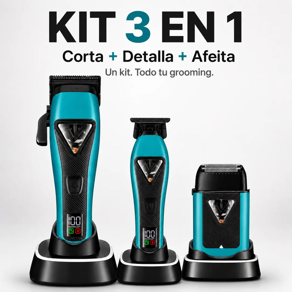 Máquina Cortar Pelo Vgr Kit 3 En 1 Corte Detalle Afeitado