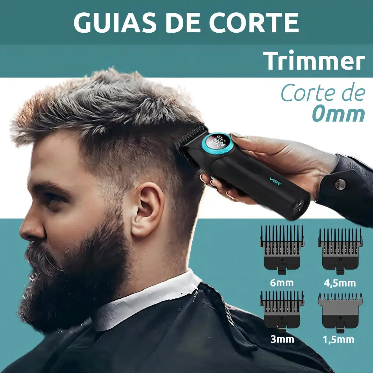 Cortadora De Pelo Profesional VGR 977 Alta Duración Batería 2500mah