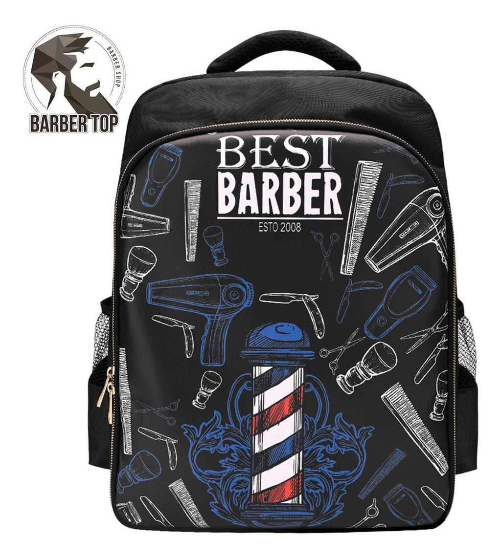 Mochila Organizadora de Barbero Profesional | Bolso Porta Herramientas Negro