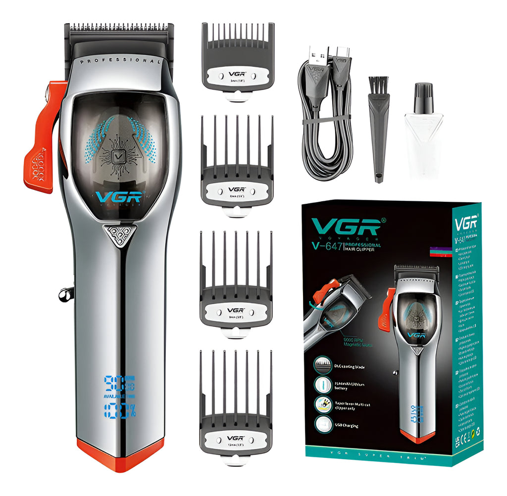 Máquina VGR V-647 Cortadora de Pelo Profesional Inalámbrica 9000 RPM