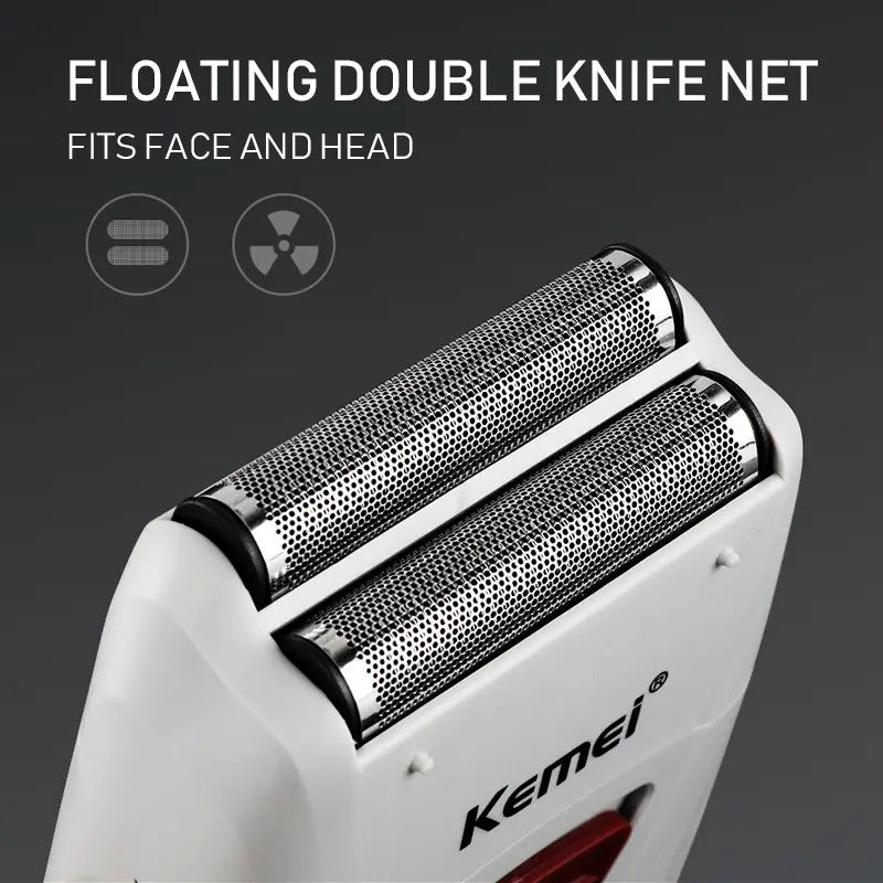 Set Profesional Kemei: Trimmer Patillera KM-2293 + Rasuradora Shaver 1102