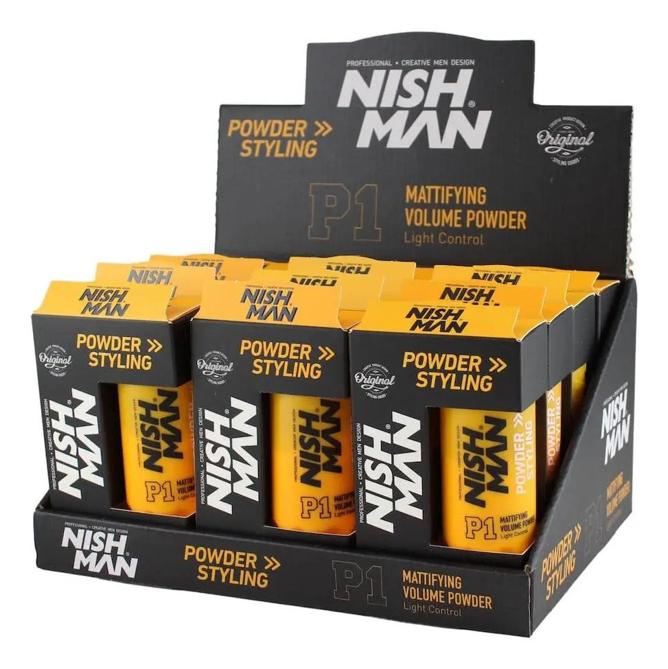 Polvo Texturizador Nishman P1 Volume Powder - Efecto Mate y Volumen Natural 20g