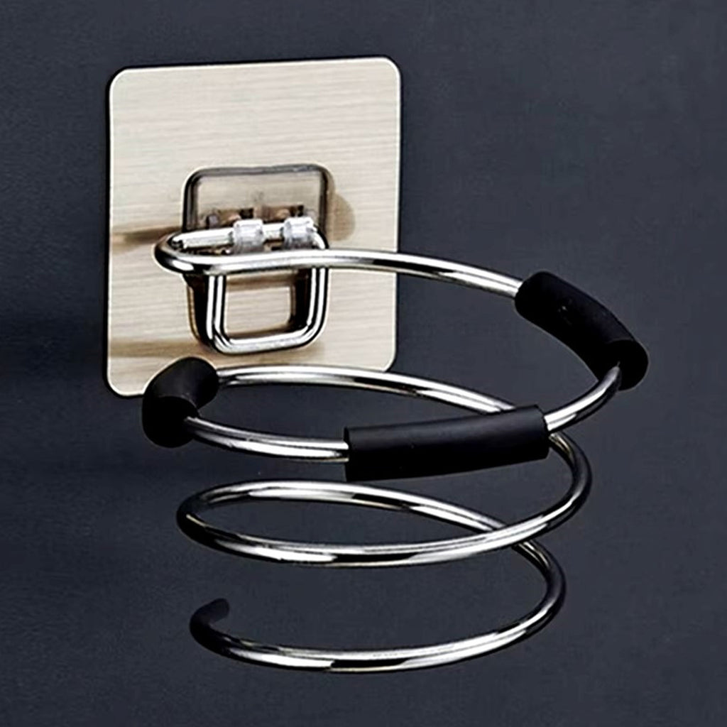 Soporte de Pared Metálico para Secador de Pelo Profesional - Diseño Espiral