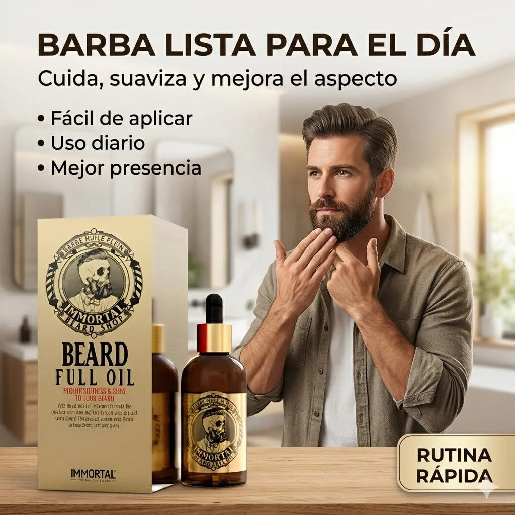 Aceite  Barba Immortal Nyc Nutre Y Suaviza 50ml