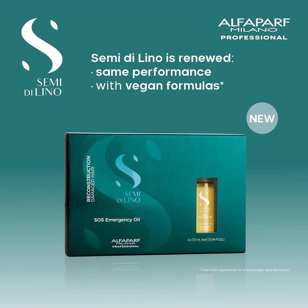 Pack 6 Ampollas Alfaparf SOS Emergency Oil - Reconstrucción Intensiva