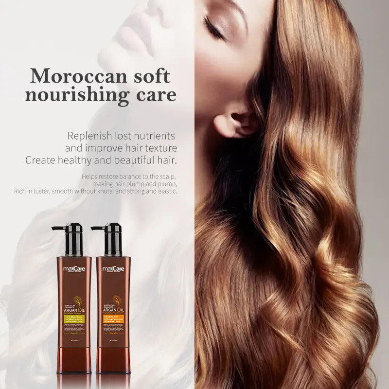 Pack MaxCare Argan Oil 800ml - Shampoo y Acondicionador Reparación Profunda