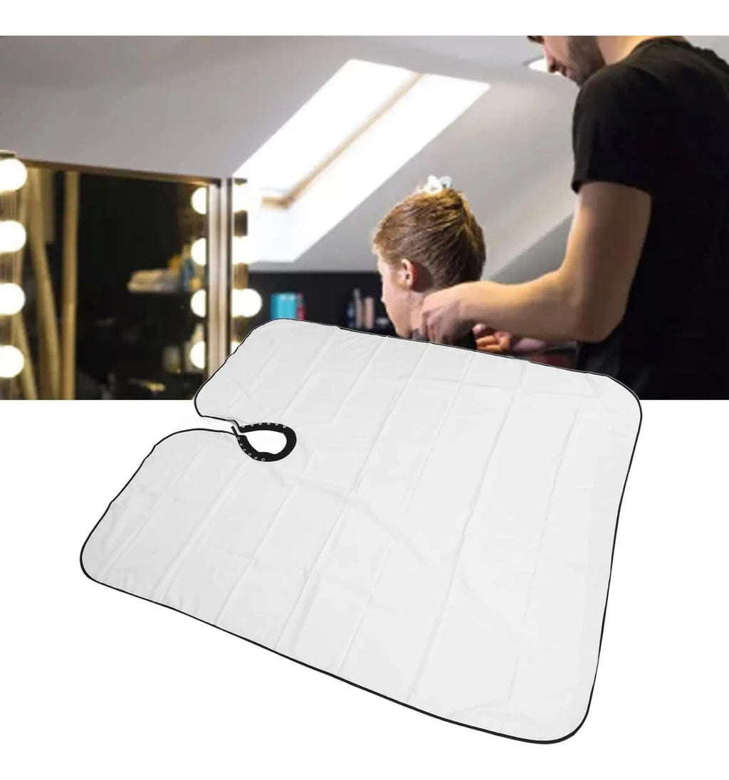 Capa de Barbero Profesional con Cuello de Silicona Antifiltración - 150x140 cm