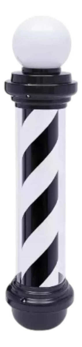 Poste de Barbería Profesional Giratorio 88cm - Luz LED Tricolor Clásica