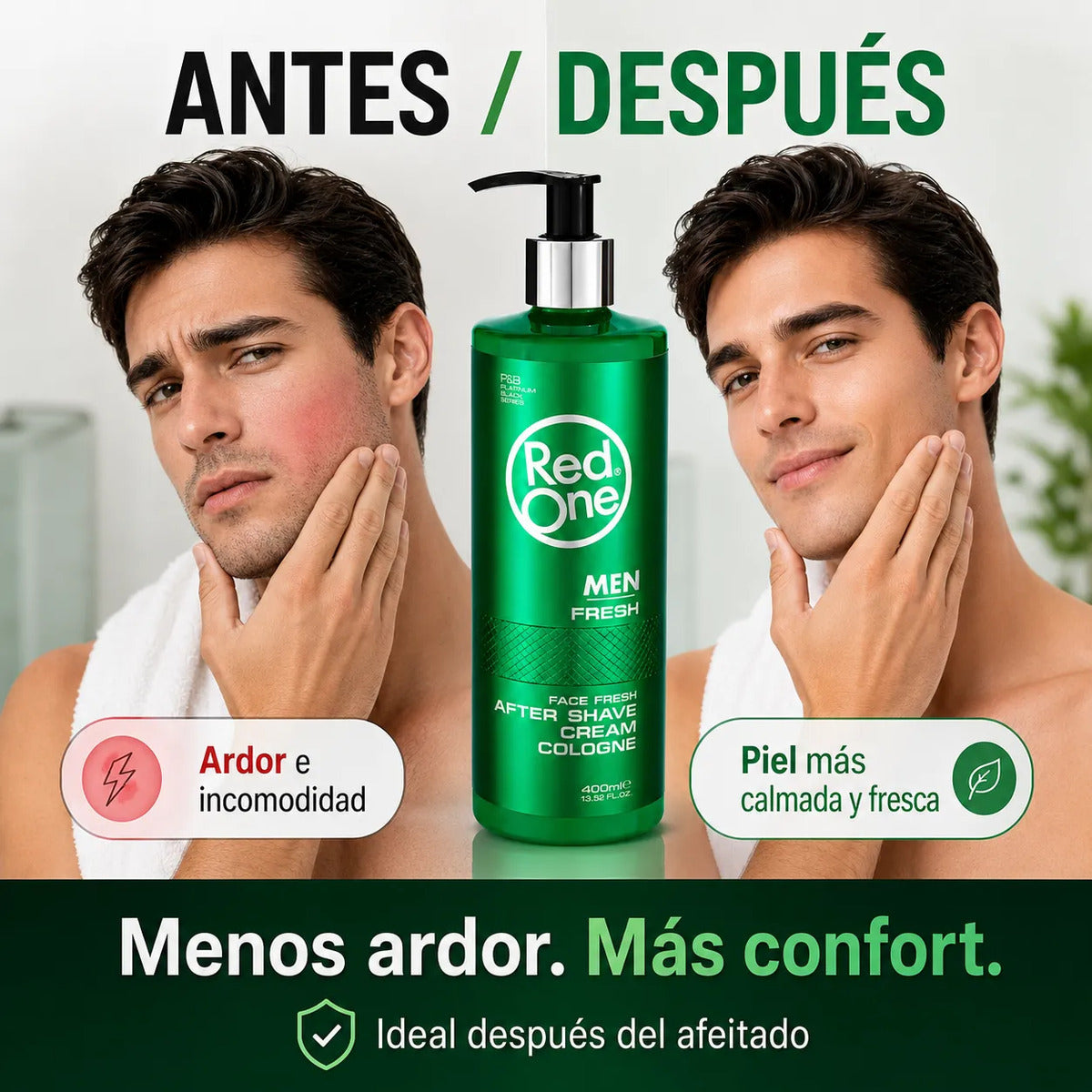 After Shave Hombre Crema Cologne Refrescante 400ml