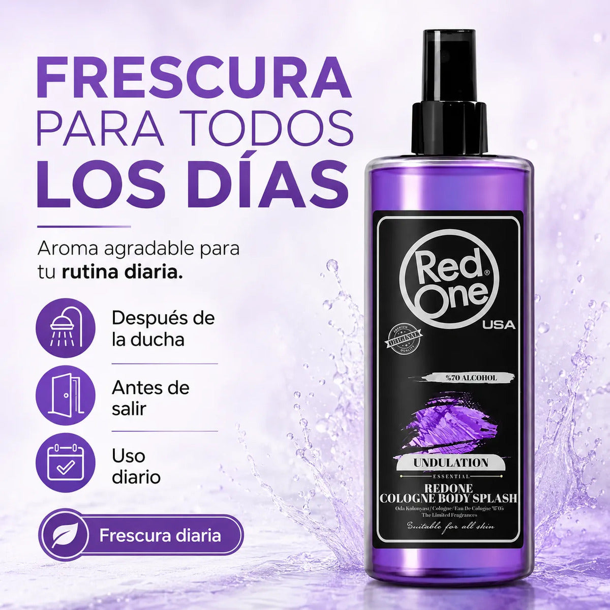 After Shave  Redone Después Afeitar Colonia Undulation 400ml
