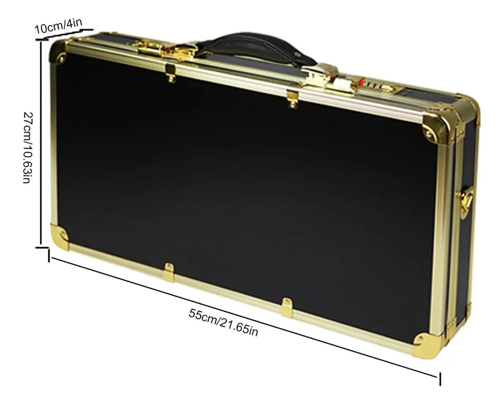 Maletín Barbería Profesional Porta Máquinas Tijeras Negro Premium