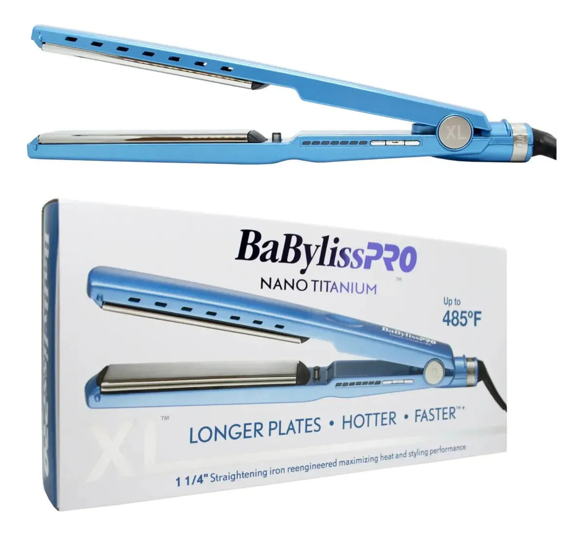 Plancha Alisadora Cabello Babyliss Profesiona Placas Titanio