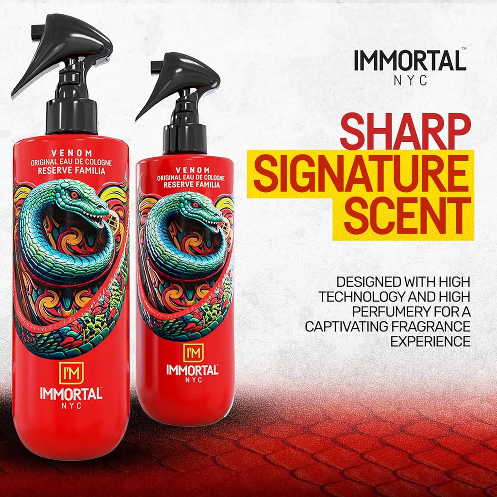 After Shave Immortal Venom Spray Premium - Loción Post Afeitado 500ml