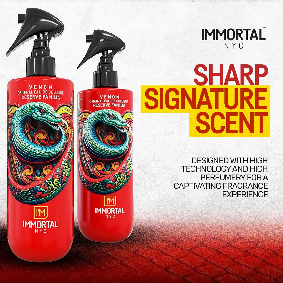 After Shave Immortal Venom Spray Premium - Loción Post Afeitado 500ml